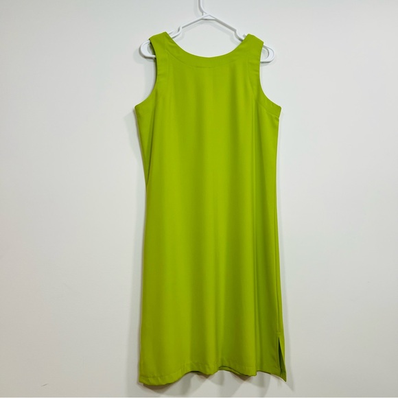 Vintage Lime Green Beach Sleeveless Midi Dress Sea Suns Made in USA size Small - Picture 7 of 8